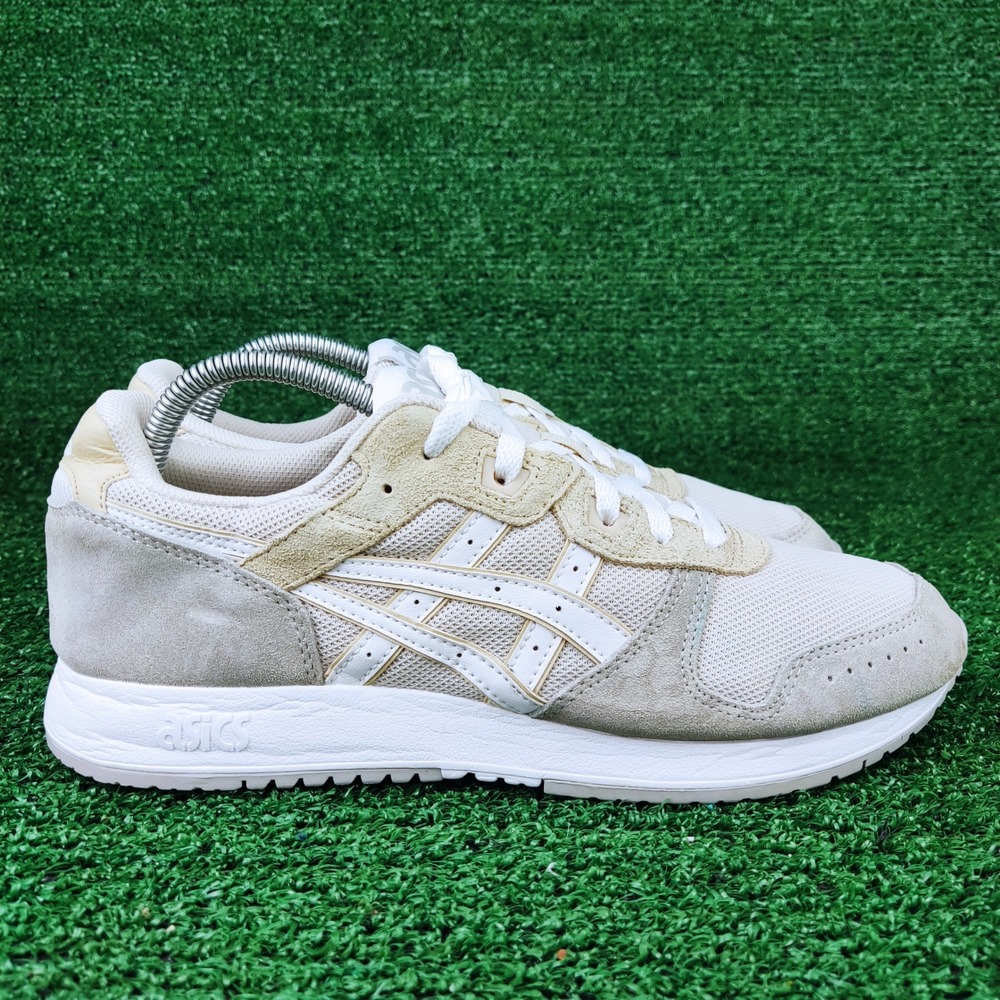 Asics Neutral Tone Suede & Mesh Low-Top Sneakers